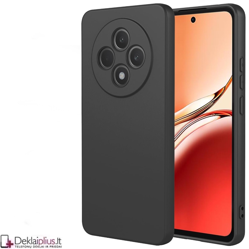 Silikoninis ploniausias dėklas su kameros apsauga - juodas (Oppo Reno 12 F 5G/4G) Silikoninis ploniausias dėklas su kameros apsauga - juodas (Oppo Reno 12 F 5G/4G)